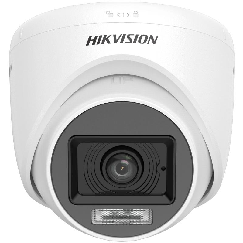CAMARA HIKVISION COLORVU ANALOGA DOMO 2MP 2.8MM AUDIO DS-2CE76D0T-LPFS