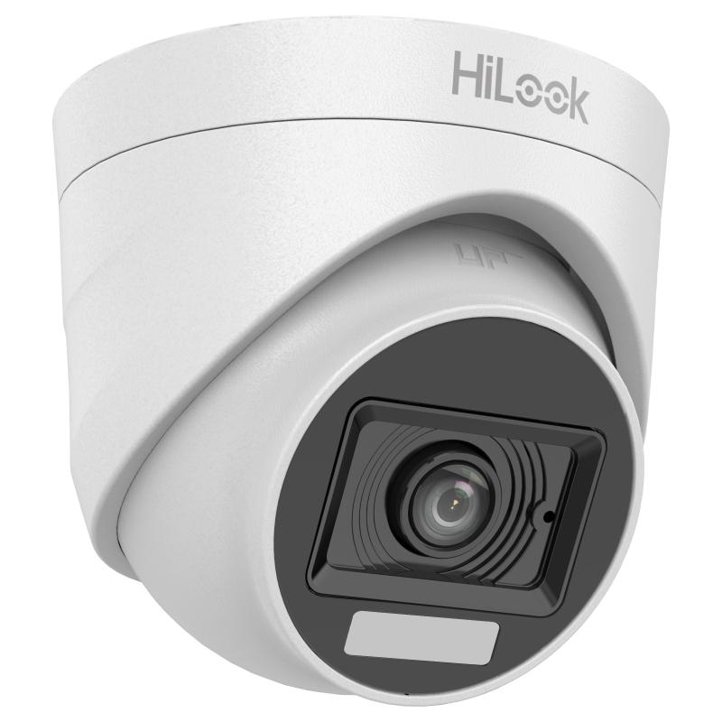 CAMARA HILOOK DUAL LIGHT DOMO AUDIO 2MP 2.8MM THC-T127-LPS