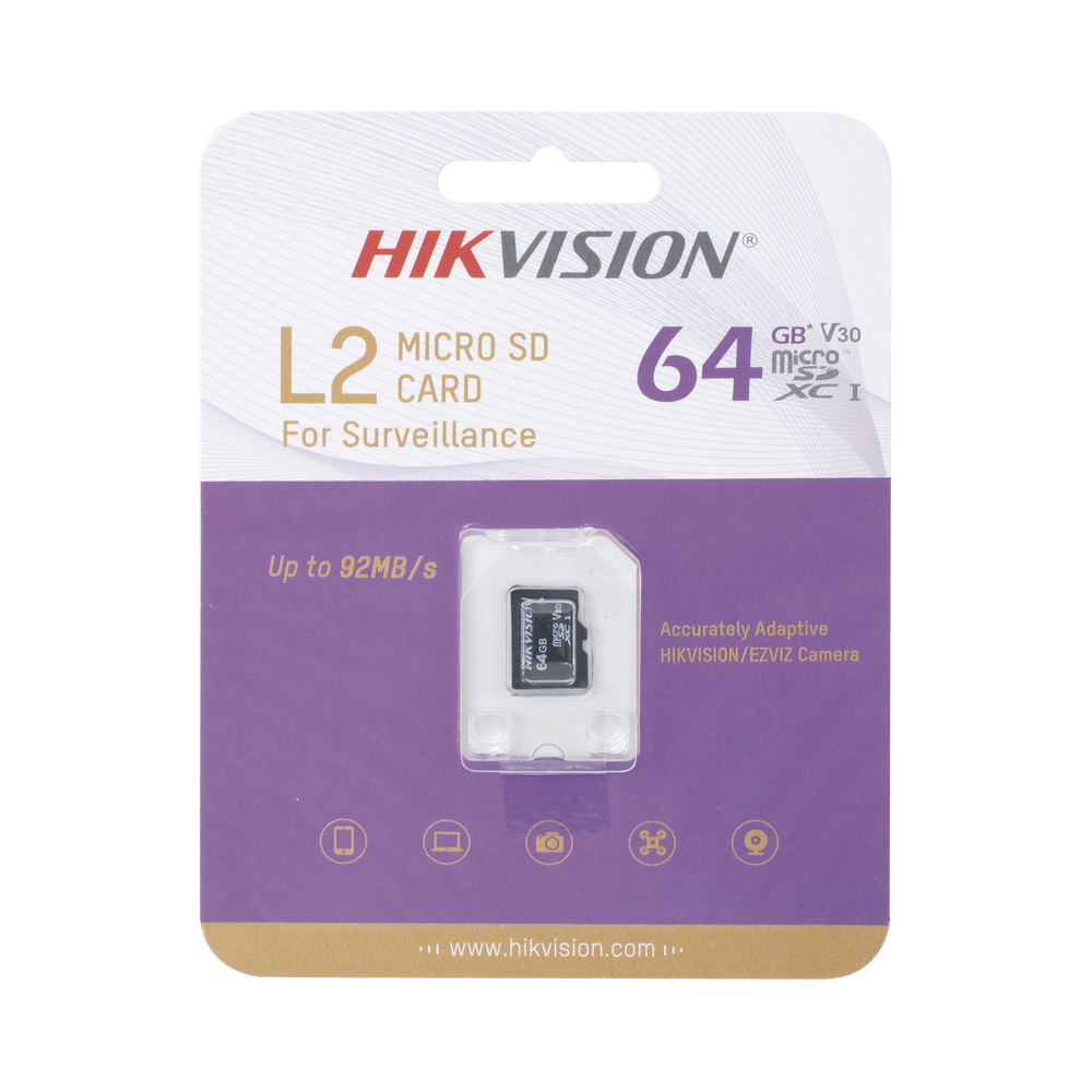 MEMORIA HIKVISION MICRO SD 64GB HS-TF-L2-64GB