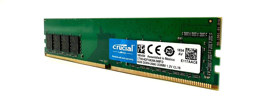 MEMORIA RAM CRUCIAL 8GB DDR4 2666MTS
