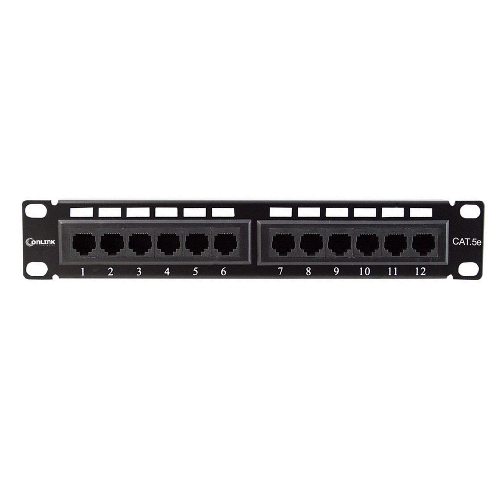 PATCH PANEL WIREPLUS 12 PUERTOS CAT5E
