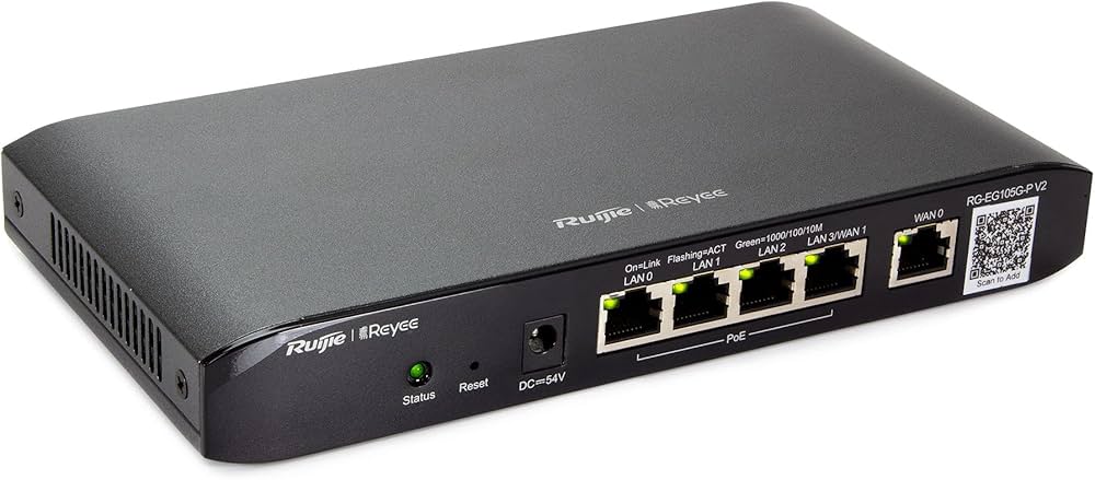 ROUTER RUIJIE REYEE GIGABIT CLOUD MANAGED POE RG-EG105G-P V2