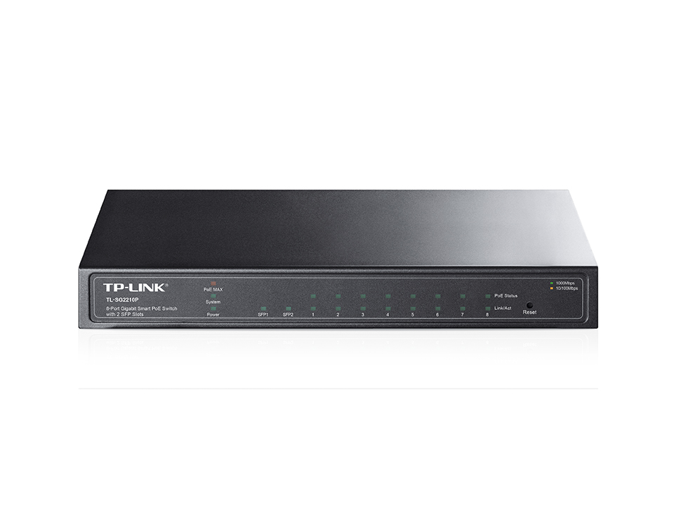 SWITCH TP-LINK TL-SG2210P 8 PUERTOS GIGABIT POE+2SFP