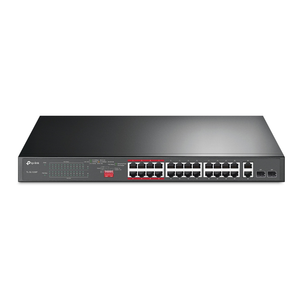 SWITCH TP-LINK TL-SL1226P 24P 10/100 2P GIGABIT POE+