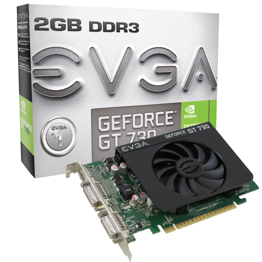 TARJETA DE VIDEO EVGA GEFORCE GT730 2GB DDR5 PCIE