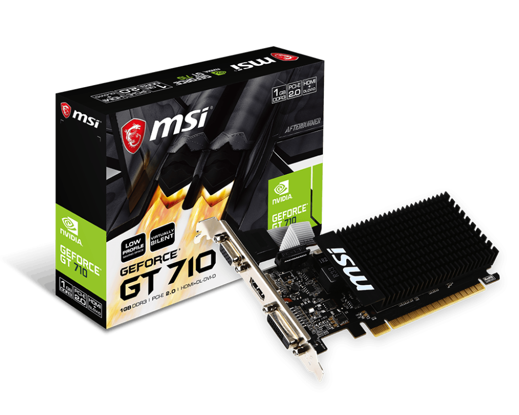 TARJETA DE VIDEO MSI GEFORCE GT710 1GB DDR3 PCIE