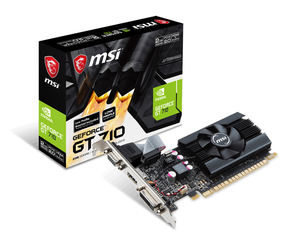 TARJETA DE VIDEO MSI GEFORCE GT710 2GB DDR3 PCIE