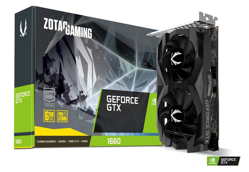 TARJETA DE VIDEO ZOTAC GEFORCE GTX 1660 6GB GDDR5 PCIE