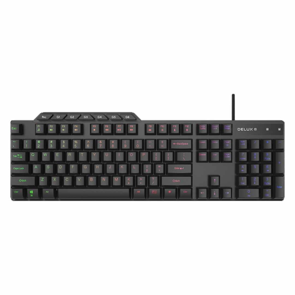 TECLADO ALAMBRICO DELUX GAMING K9800