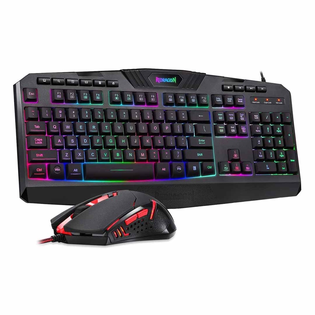 TECLADO MOUSE ALAMBRICO REDRAGON S-101-3