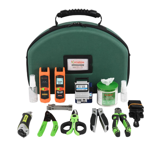 KIT DE HERRAMIENTAS FIBRA OPTICA FTTX NETSO KFH-12E