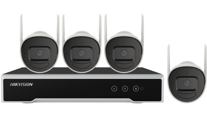 KIT WIFI HIKVISION 4CH HD NVR 4CH + 4 CAMARAS IP NK42W0H-1T