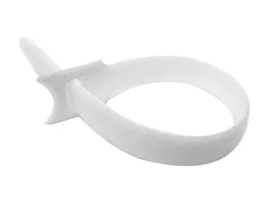 CINTA VELCRO WIREPLUS+ BLANCA 20CM UND