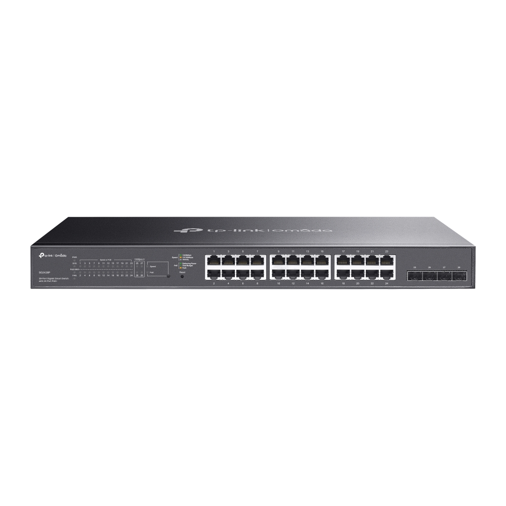 SWITCH OMADA SMART 28 PUERTOS GIGABIT 24 POE+ SG2428P
