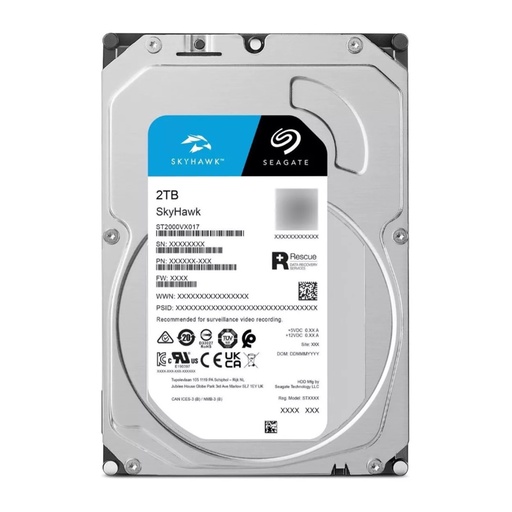 DISCO DURO 2TB SKYHAWK SATA III 5400 RPM CACHE 256MB 3.5" VIDEOVIGILANCIA