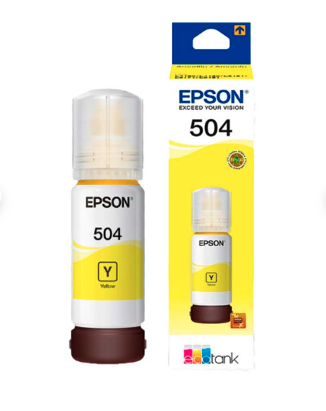 TINTA EPSON T504 YELLOW 65ML