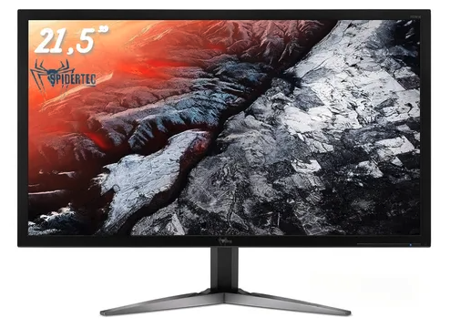 MONITOR SPIDERTEC LED 21.5" FHD 1920x1080 75HZ HDMI VGA NEGRO