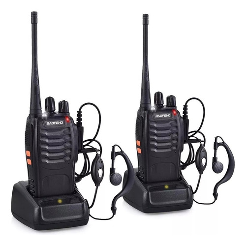 WALKIE TALKIES 2 VIAS CON BATERIA RECARGABLE 1500MAH BF-888S