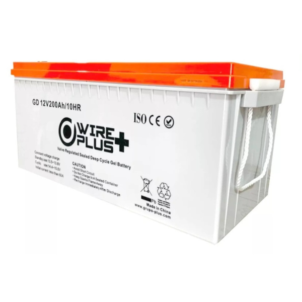BATERIA WIRE PLUS+ 12V 200AMP GEL 