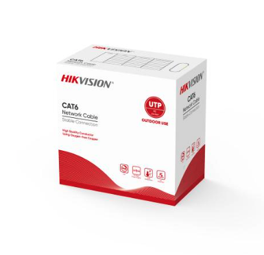 BOBINA UTP HIKVISION CAT6 100% COBRE 305M EXTERIOR DS-1LN6OUSPE