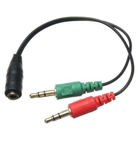 CABLE AUDIO DUAL MIC AUDIO STEREO SPLITTER IMEXX IME-14840