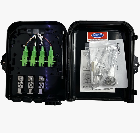 CAJA NAP 1X8 SENCILLA CON SPLITTER LT-MX-HGT-8FN
