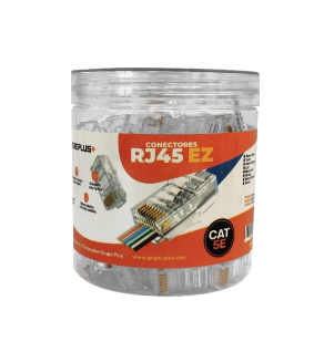 [WP-RJ45CAT5-EZ] CONECTOR RJ45 EZ PASS-THRU WIREPLUS+ CAT5 100UND