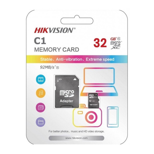 [HS-TF-C1-32GB] MEMORIA HIKVISION MICRO SD 32GB HS-TF-C1-32GB