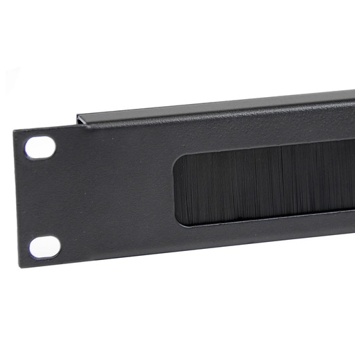 [PC1U] PANEL ORGANIZADOR PASACABLES CON CEPILLO HORIZONTAL 1U 