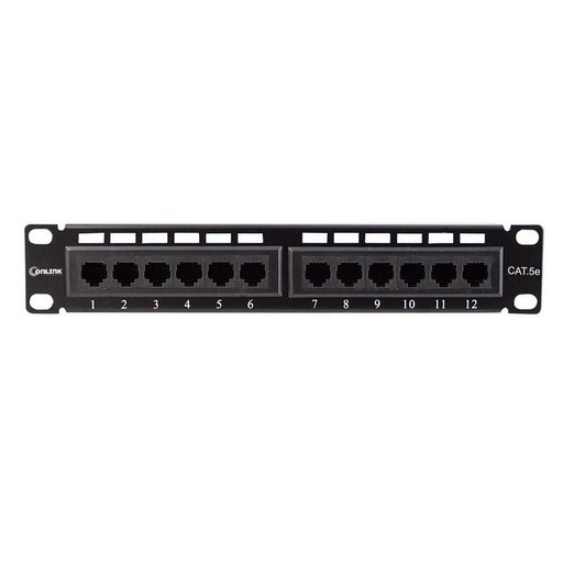 [WP-PPC5E-12] PATCH PANEL WIREPLUS 12 PUERTOS CAT5E