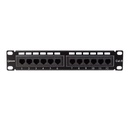PATCH PANEL WIREPLUS 12 PUERTOS CAT6