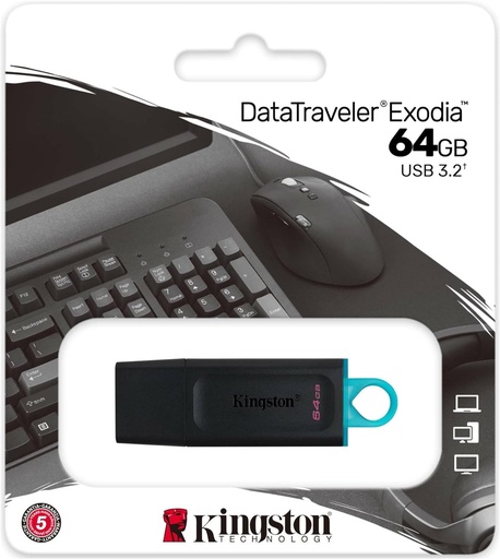 [DTX64GB] PENDRIVE KINGSTON 64GB DATA USB 3.2 DTX64GB
