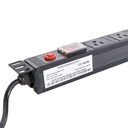 REGLETA ELECTRICA ONLINK 1U RACK 8T 15A