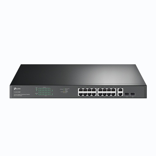 [TL-SG1218MP] SWITCH TP-LINK TL-SG1218MP 16PUERTOS GIGABIT POE+2SFP