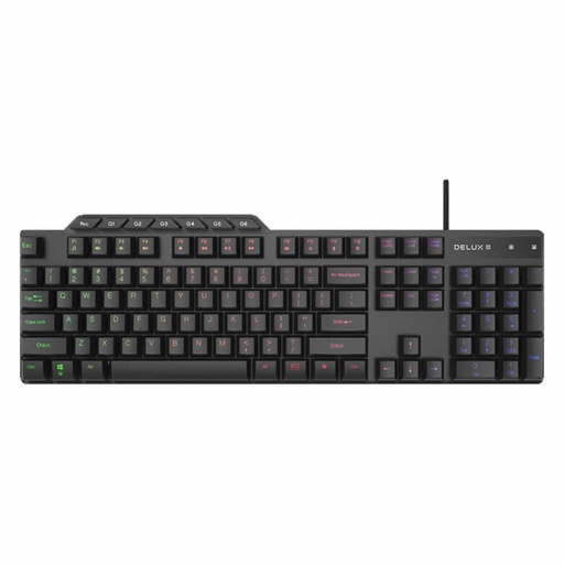[D-K9800] TECLADO ALAMBRICO DELUX GAMING K9800