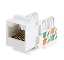 JACK COUPLER KEYSTONE WIREPLUS+ CAT5E WH
