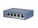 SWITCH HIKVISION 5 PUERTOS GIGABIT + 4 POE DS-3E0505P-E/M