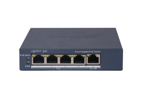 [DS-3E1505P-EI] SWITCH SMART POE GIGABIT DE 4 PUERTOS HIKVISION DS-3E1505P-EI