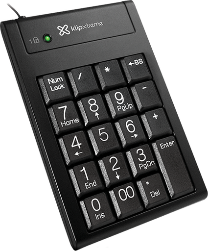 [KNP-100] TECLADO NUMERICO KLIPXTREME ALAMBRICO USB KNP-100