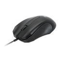 XTECH MOUSE OPTICO ALAMBRICO USB 3 BOTONES 1000 DPI NEGRO (XTM-165)
