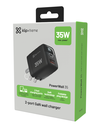 CARGADOR DE PARED DE CARGA RAPIDA 35W KLIPXTREME TIPO C / PD3.0 + USB-A (KMC-250)
