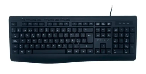 [KA7008BU] TECLADO ALAMBRICO DELUX KA7008BU BLACK