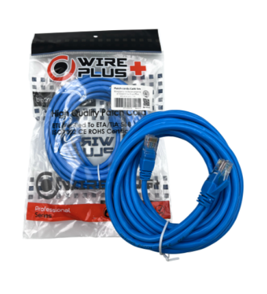 [WP-PC-C6-5BLUE] PATCH CORD WIREPLUS+ CAT6 AZUL 5M