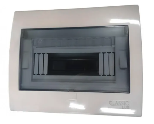 [TFM-51] CAJA PLASTICA BREAKER TERMOMAGNETICO 9 CIRCUITOS SUPERFICIAL