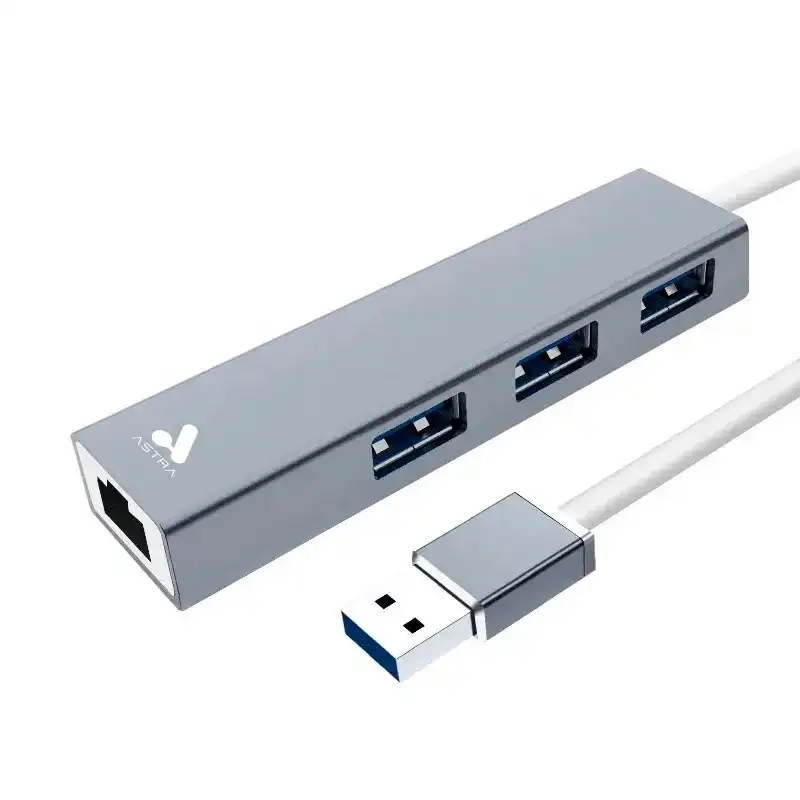 [CHB012] ADAPTADOR USB A RJ45 ETHERNET ASTRA GIGABIT + 3 PUERTOS USB 3.0 CHB012 