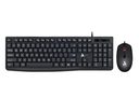 TECLADO Y MOUSE ALAMBRICO ASTRA USB K11 NEGRO