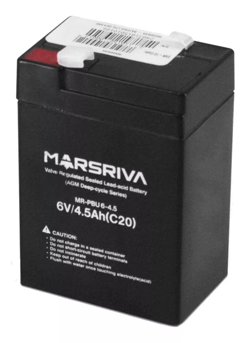 BATERIA MARSRIVA 6V 4.5AH MR-PBL6-45