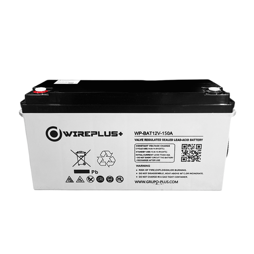 [WP-BAT12-150A] BATERIA WIRE PLUS+ 12V 150AMP GEL 