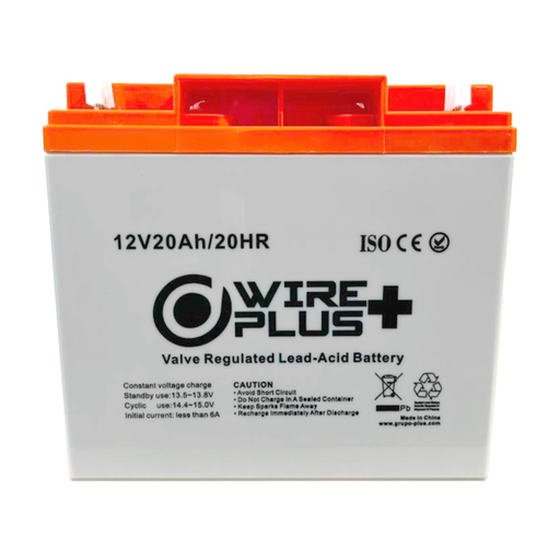 [WP-BAT12V-20A] BATERIA WIREPLUS+ 12V 20AMP WP-BAT12V-20