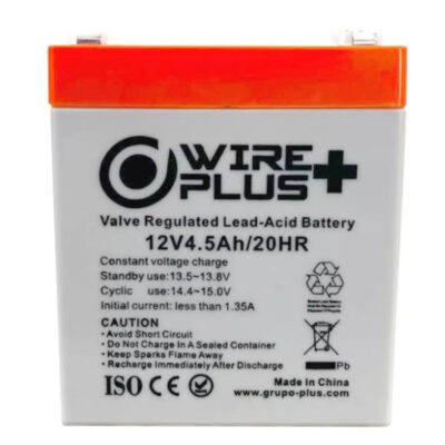 [WP-BAT12V-5A] BATERIA WIREPLUS+ 12V 4.5A
